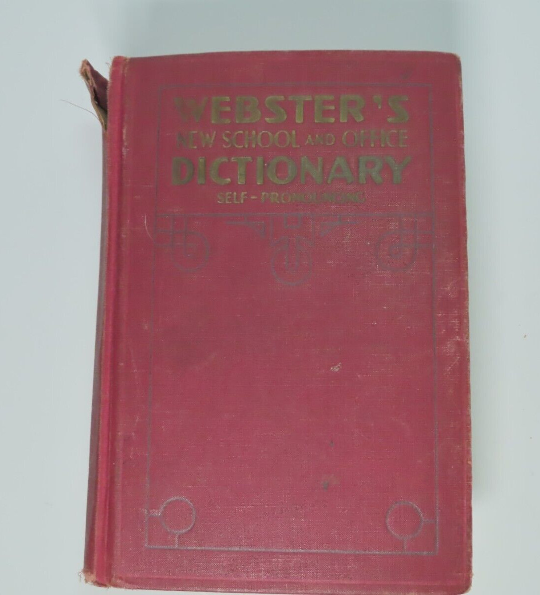 Webster&rsquo;s New School & Office Dictionary Self-Pronouncing 1941 Hardcover