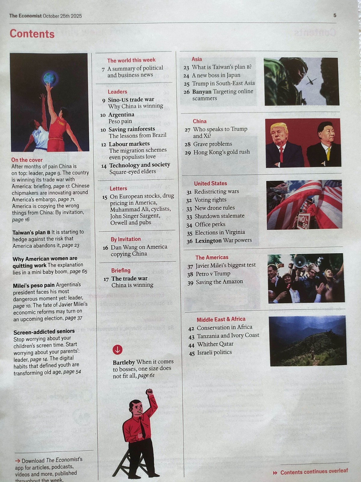 The Economist Magazine Oct 25-31 2025 Winning The Trade War China vs USA