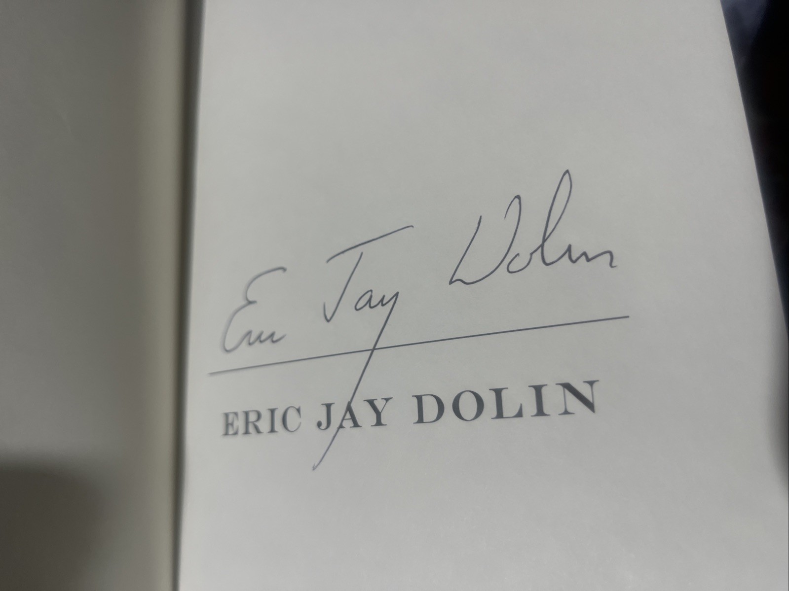 SIGNED by Eric Jay Dolin BLACK FLAGS BLUE WATERS 2018 1st Ed 1st Print READ DESC