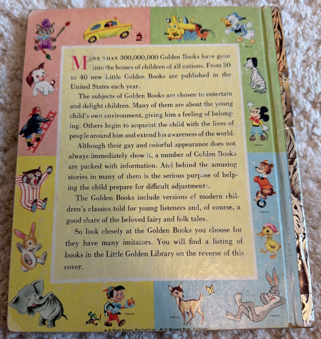 Rare Vintage A Little Golden Book Uncle Mistletoe .25 175 1953 “A” #4299