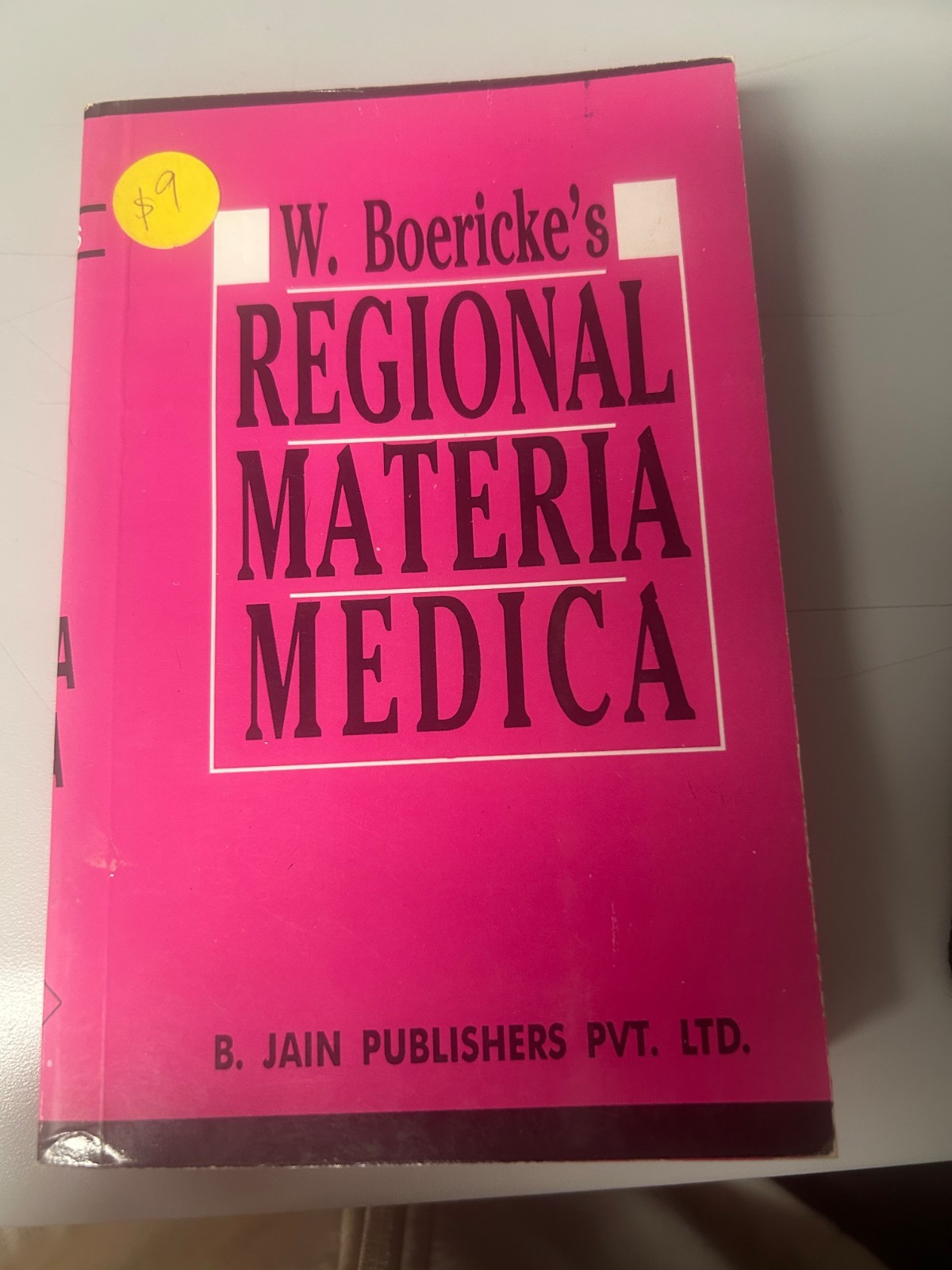 Regional Materia Medica W. Boericke by Jain Publishers
