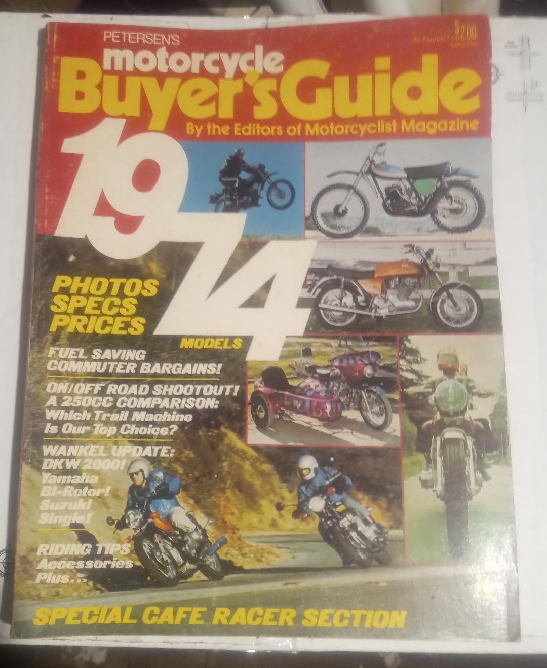 Petersen&rsquo;s Motorcycle Buyer&rsquo;s Guide 1974 Full of Information with 192 Pages