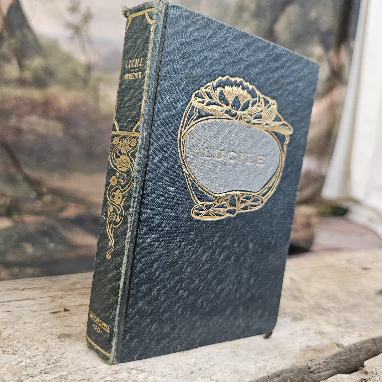 Antique Book 1900&rsquo;s Edwardian Lucile Owen Meridith Hardcover Embossed Gothic