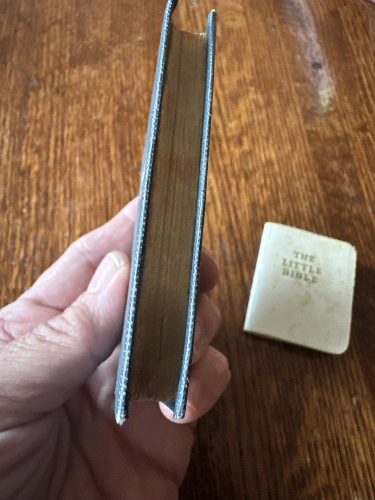 Antique Mini Books Daily Food For Christians, The Little Bible, Christmas Storie