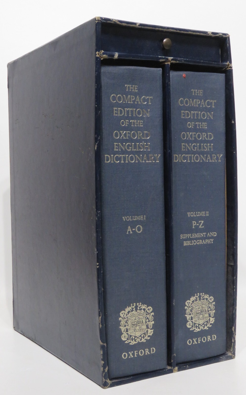 The Compact Edition of The Oxford English Dictionary w/Slipcase Magnifying Glass