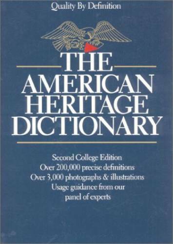 The American Heritage Dictionary: Second College Edition – Hardcover – GOOD