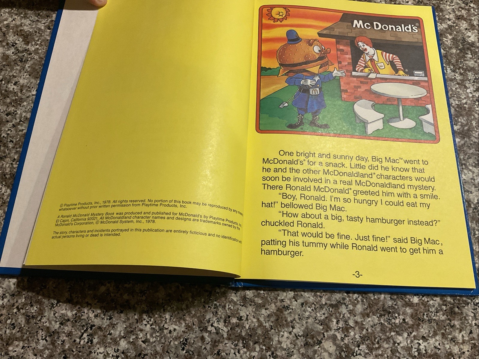 1978 The Hamburger Hunt: A Ronald McDonald Mystery Activity Book