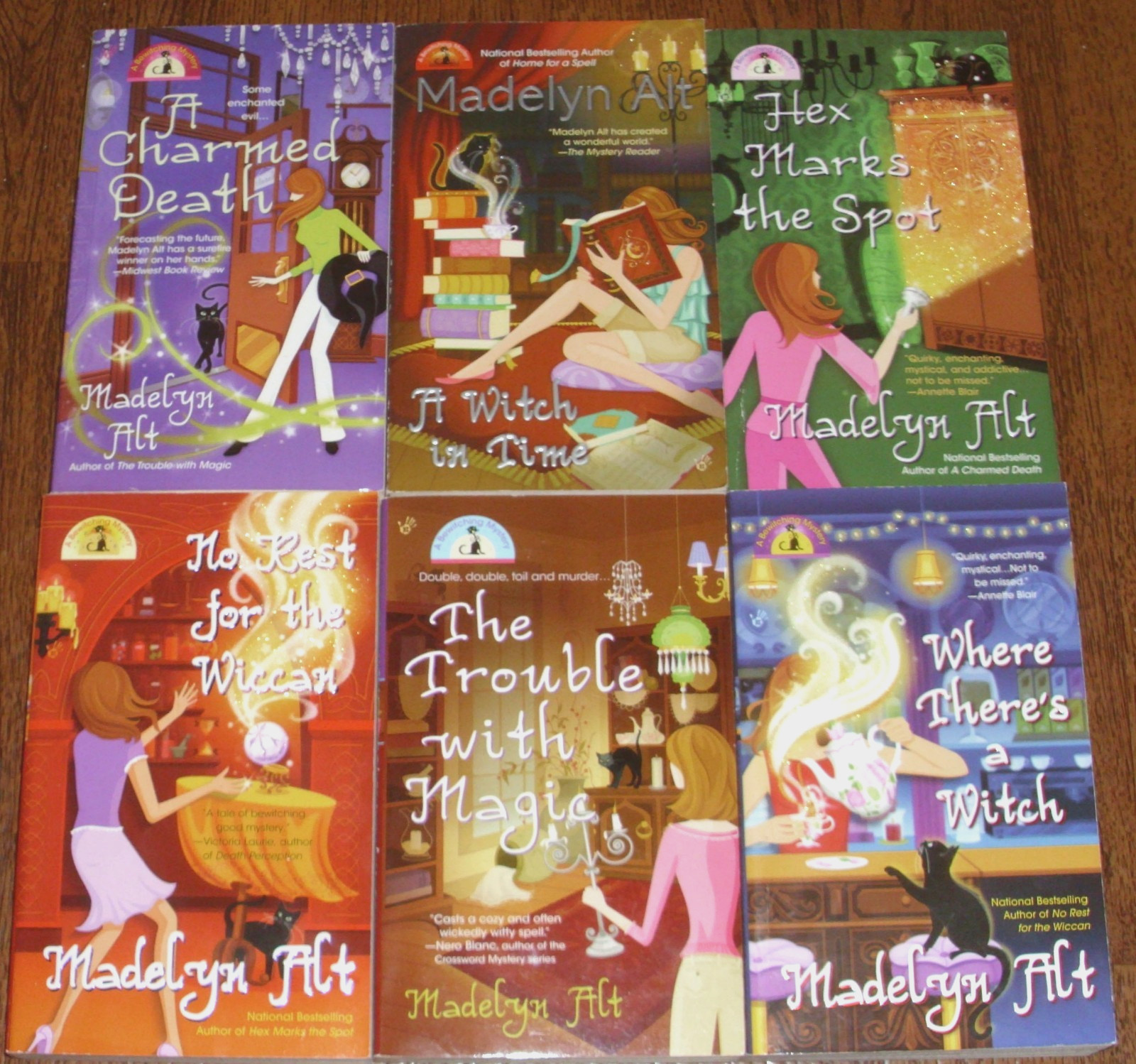 MADELYN ALT lot of 6 PBs ~ A Bewitching Mystery* Cozy Paranormal *Free Shipping!