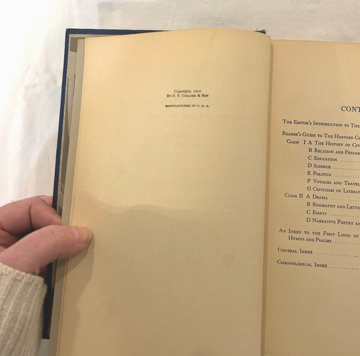 Harvard Classics Volume 50 – Reader&rsquo;s Guide Indexes – 1910 Editon Antique