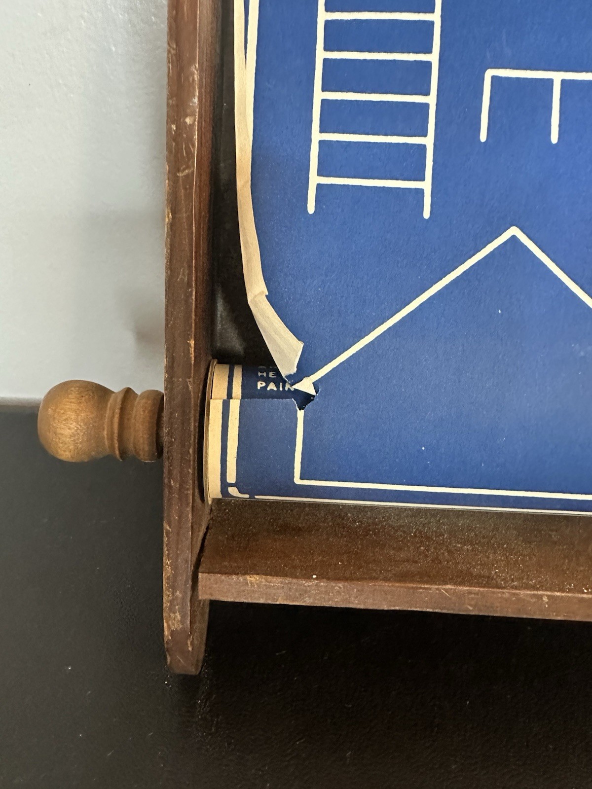 vintage Visual Instructor educational scroll/ How To Draw Scroll