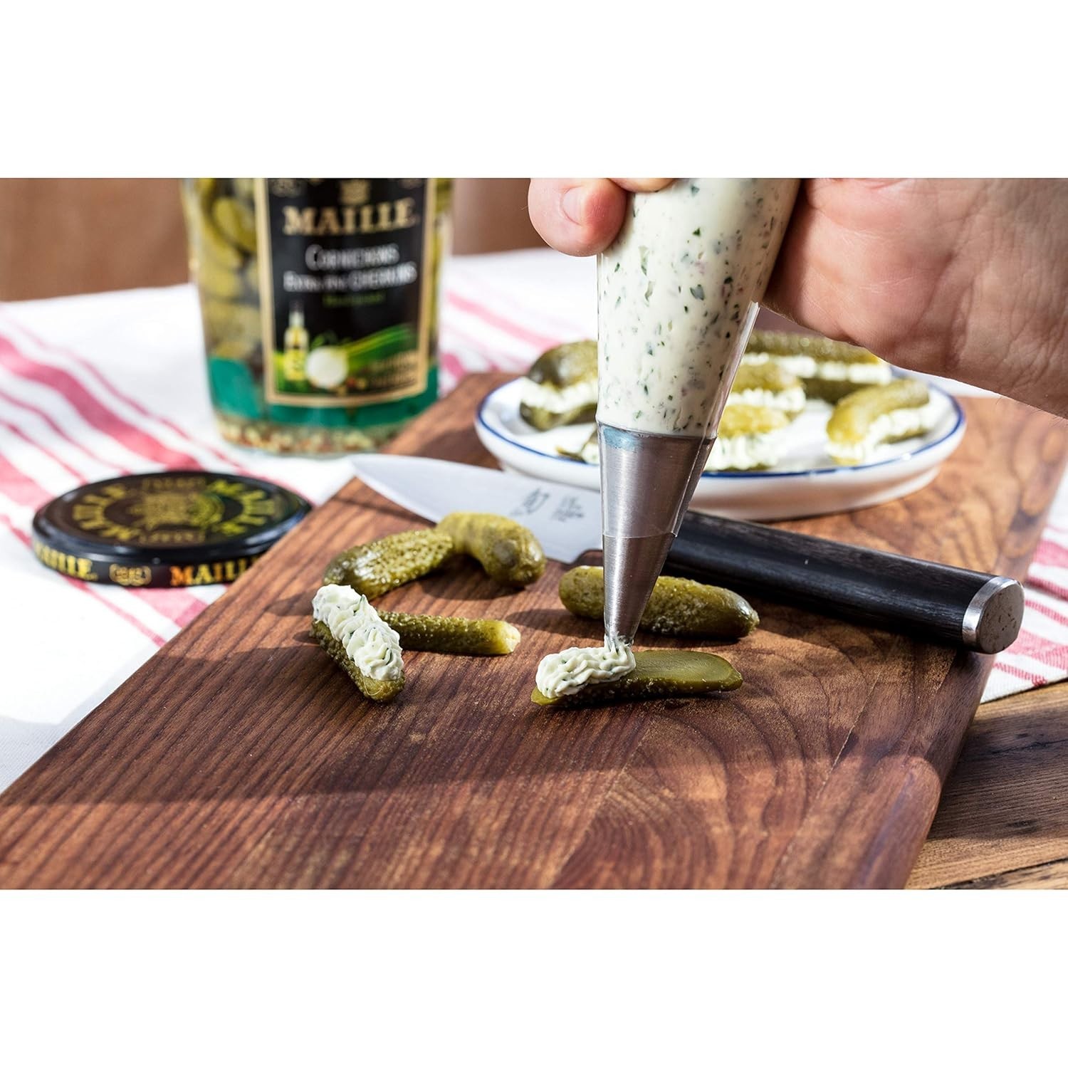 Authentic French Cornichons – Extra-Tart Gherkins for Gourmet Snacking – 13.5 oz