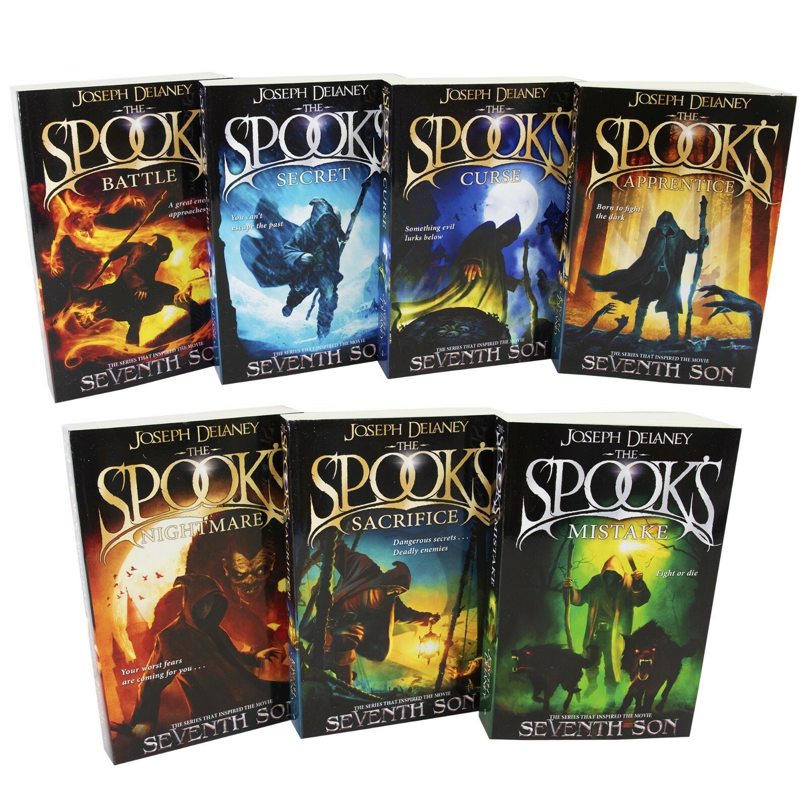 Spooks Wardstone Chronicles By Joseph Delaney 1-7 Books – Age 9+ – Paperback