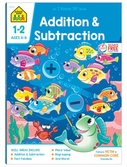 School Zone Addition & Subtraction Workbook: 64 Pages, 1St Grade, 2Nd Grade, Ele