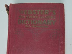 Webster&rsquo;s New School & Office Dictionary Self-Pronouncing 1941 Hardcover