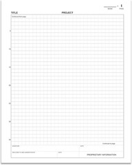 Lab Notebook – 168 Pages .25 » Grid Format, 8 7/8 » x 11 1/4 », Blue Cover, S…