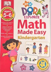 Dora the Explorer Kindergarten Workbook Math Made Easy Homeschool Tutor Teachers