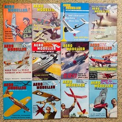 Aero Modeller Magazine 12 Issues Complete 1963 Run Includes Building Plans EX