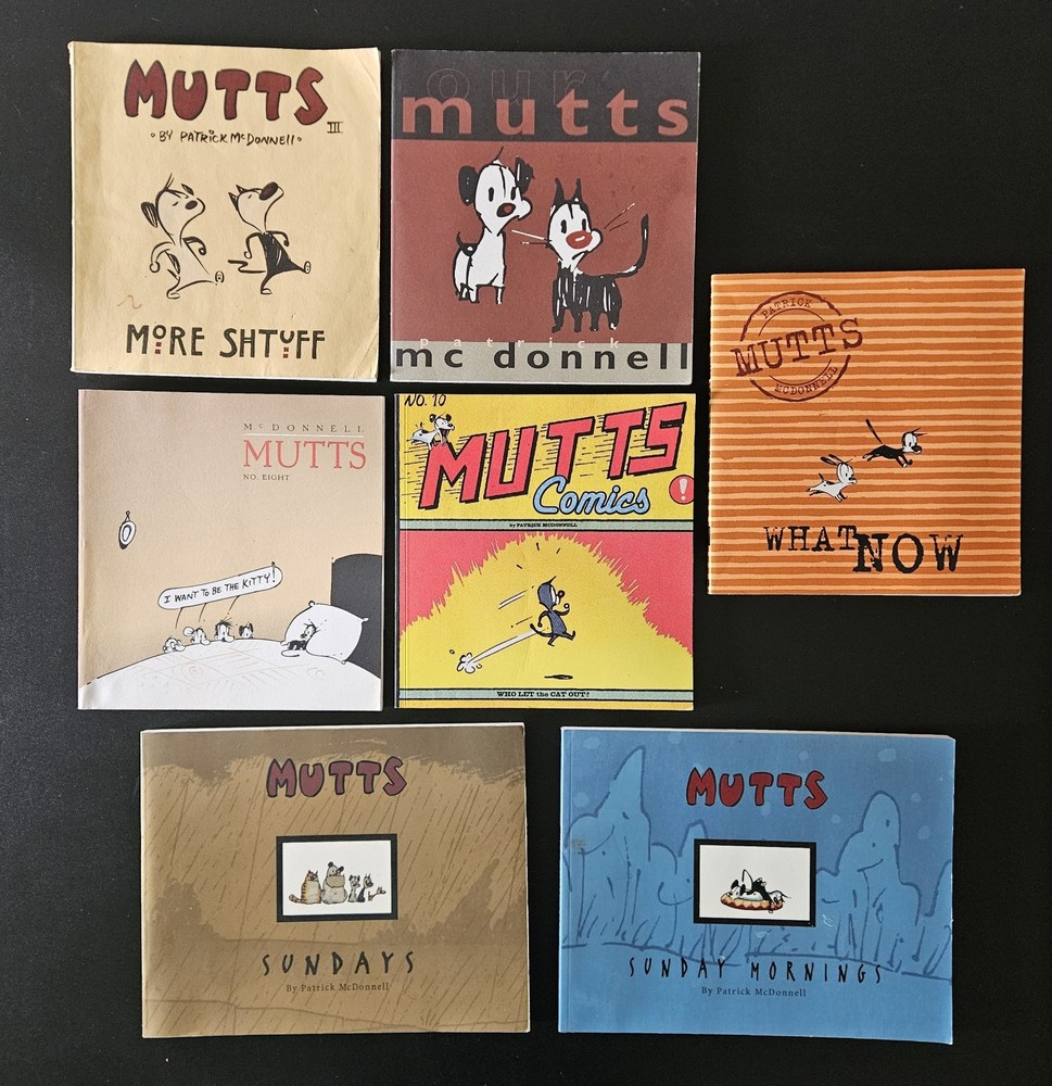 MUTTS Patrick McDonnell Lot of Seven 7 Books SUNDAY SERIES Softcover Mixed set