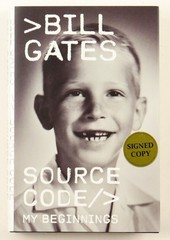 Bill Gates Source Code, My Beginnings Signed HC Book Autographed ACOA