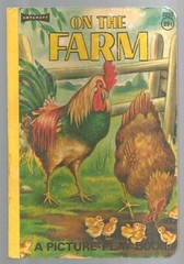 Vintage Children&rsquo;s Artcraft Board Book ON THE FARM A Picture Play Book