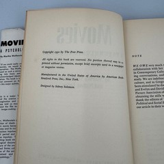 Movies A Psychological Study Wolfenstein Leites 1950 Vintage Free Press