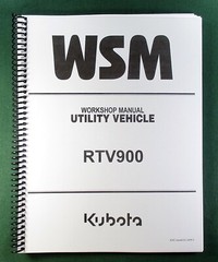 Kubota RTV900 Workshop Manual: Full Color 479 Pages & Protective Covers!