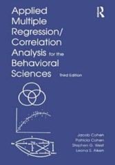 Applied Multiple Regression/Correlation Analysis for the Behavioral Sciences by