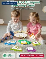 Japanese and English Talking Flash Cards for Kids, 510 Sight Words Bilingual Lea