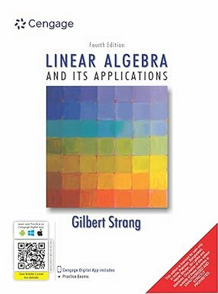 New: Linear Algebra and Applications by Gilbert Strang 4th INTL ED 9788131501726