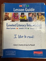 Leveled Literacy Intervention Lesson Guide Vol 1 & 2 Lessons 1-120 (Blue System)