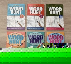PaPP Pocket Size Word Hunt Puzzle Books, Word Search, assorted, Lot of 6