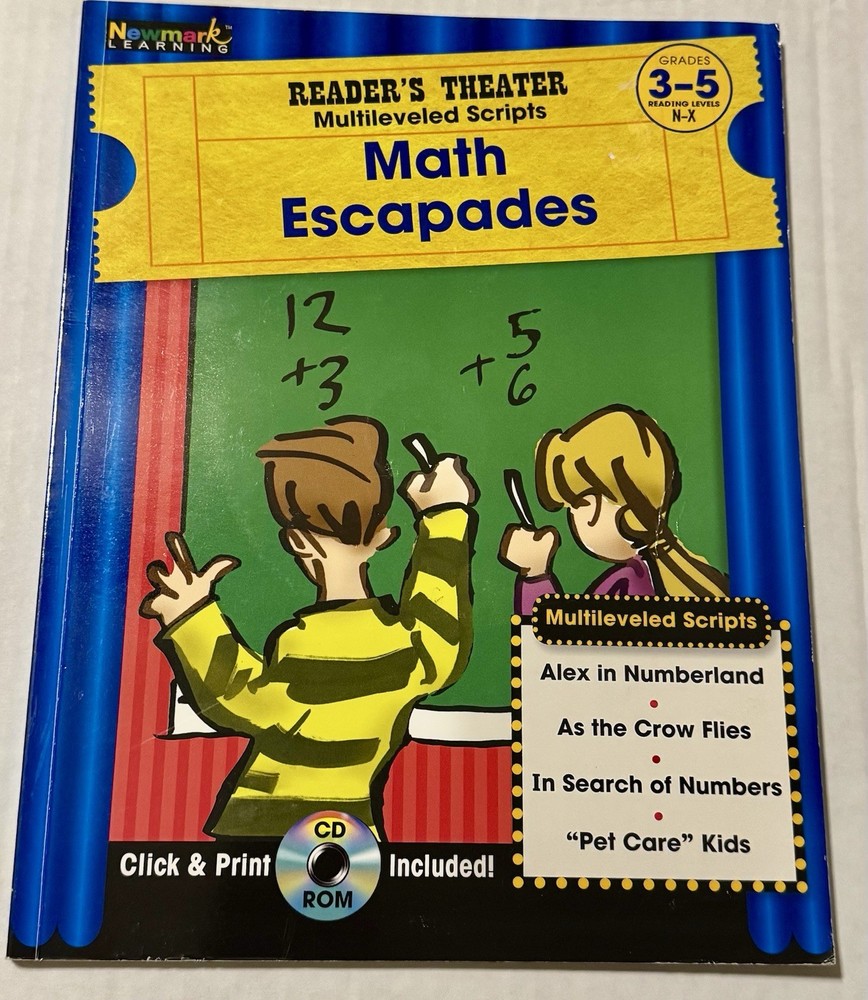 Newmark Learning Grades 3-5 Reader’s Theater Multileveled Scripts Math Escapades