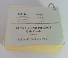 ESP Ultrasound Physics Quiz Cards 2nd Edition 2002 Sidney K Edelman Ph.D.