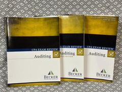 Becker CPA Exam Review Auditing 3 books V 1.0 V1.1 V1.2 in Excellent Cond.