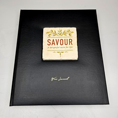 Hardbound Savour Wine Journal Tile Applique 10 X 11+ Inches Blank Heavy Stock
