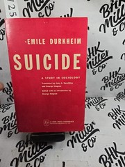 Vintage 1966 Suicide Study In Sociology Emile Durkheim Free Press Red PB USA