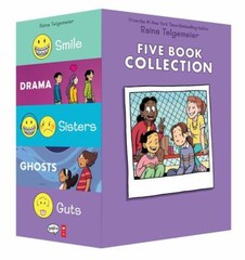 Raina Telgemeier Collection Box Set (Smile, Drama, Sisters, Ghosts NEW Paperback