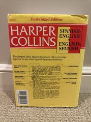 Collins Spanish Dictionary: Complete & Unabridged Hardback 640 pages