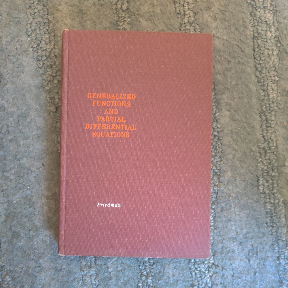 Generalized Functions and Partial Differential Equations Hardcover