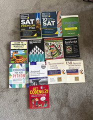 Educational Computer Programming & SAT Book Lot Python JavaScript UML QuickBooks
