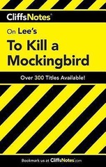 On Lee&rsquo;s To Kill a Mockingbird; Cliffs No- 0764586009, perfect paperback, Cliffs