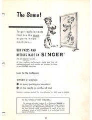 SINGER 457G1 Class Sewing Machine Service Manual CLOSURE – TOUGH COVERING