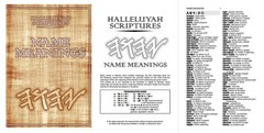 Hebrew Parallel Soft Cover Restored Names Bible & 2 Free Books & Free Shipping
