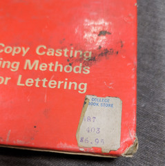 1966 Type & Lettering William Longyear VTG Revised 4th Edition Spiral Bound HC