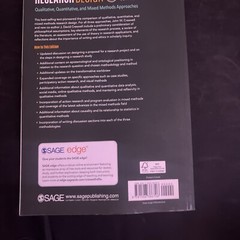 Research Design : Qualitative, Quantitative, and Mixed Methods Approaches by J.