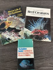 Lot Of 3 Caribbean Marine Reef And Fish Books. All Soft Cover Vintage