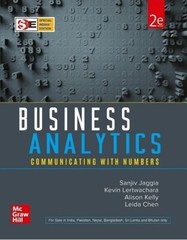 Business Analytics : Communicating with Numbers by Kelly,Sanjiv Jaggia INT&rsquo;L ED