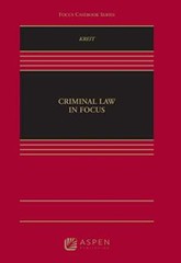 Criminal Law in Focus: [Connected eBook with – Hardcover, by Kreit Alex – Good