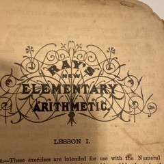 Ray Ray&rsquo;s New Elementary Arithmetic 1892 Elementary School Arithmetic Math Book
