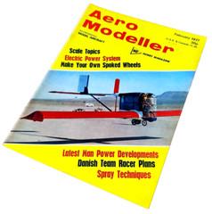 1977 FEB – AERO MODELLER SCALE TOPICS ELECTRIC POWER SYSTEM VINTAGE MAGAZINE